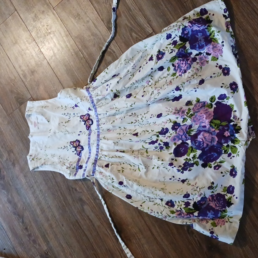 Kids floral and butterfly dress size 11/12